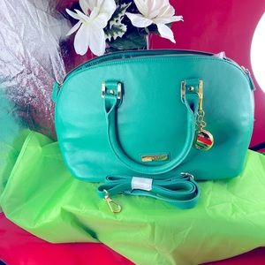Authentic NWOT Joy & Inman Green Luxe Genuine Leather Handbag